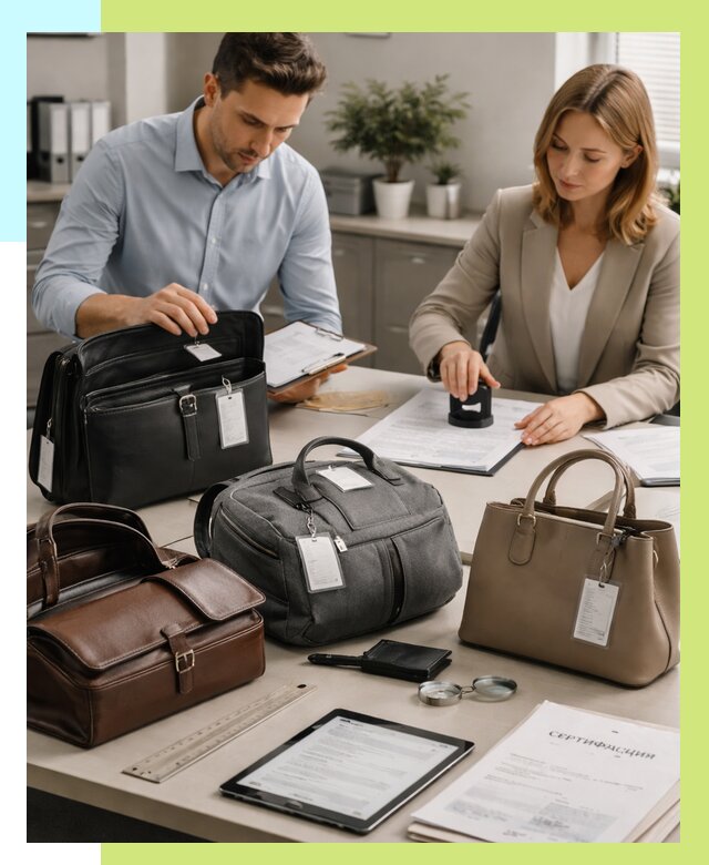 Сертификация сумок в Костомукше от 7652 руб. | Алешин-Ктм