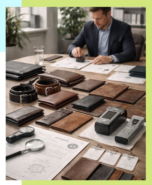 Сертификация кожаных изделий в Костомукше от 12242 р. | Алешин-Ктм