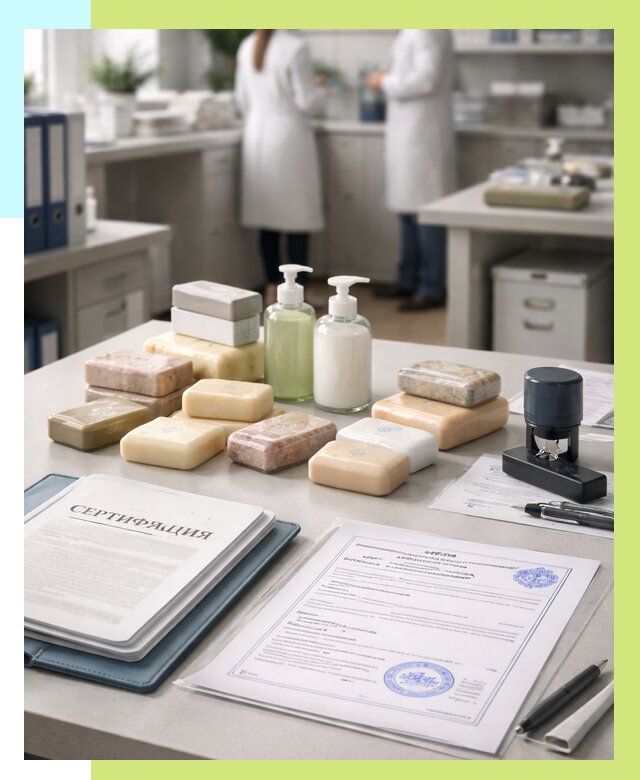 Сертификация мыла и сертификат на мыло в Костомукше от 12242 | Алешин-Ктм