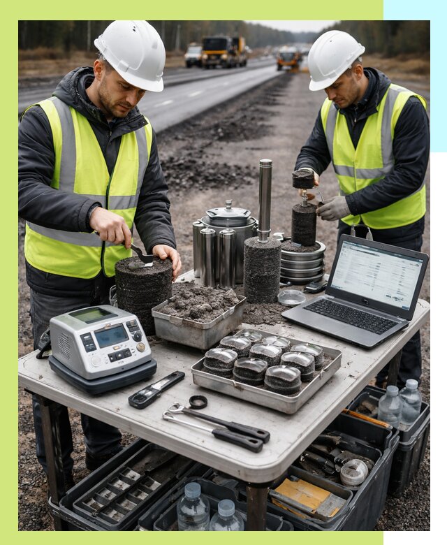 Сертификация асфальта: испытания и подтверждение в Костомукше