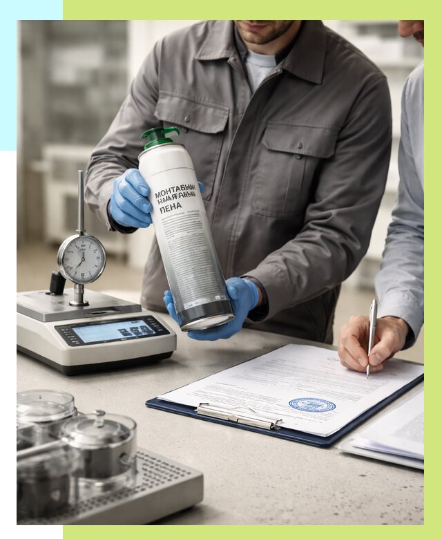 Сертификация монтажной пены в Костомукше от 15303 р. | Алешин-Ктм