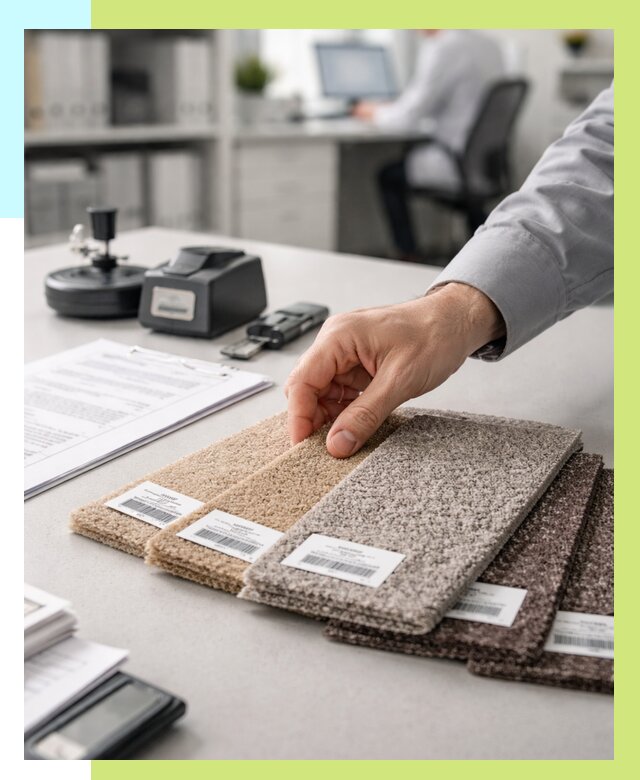 Сертификация ковролина в Костомукше от 15303 р., Алешин-Ктм