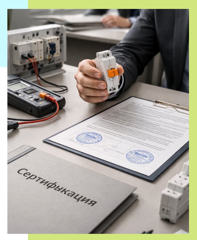 Сертификация выключателей под ключ в Костомукше от 15303 р. | Алешин-Ктм