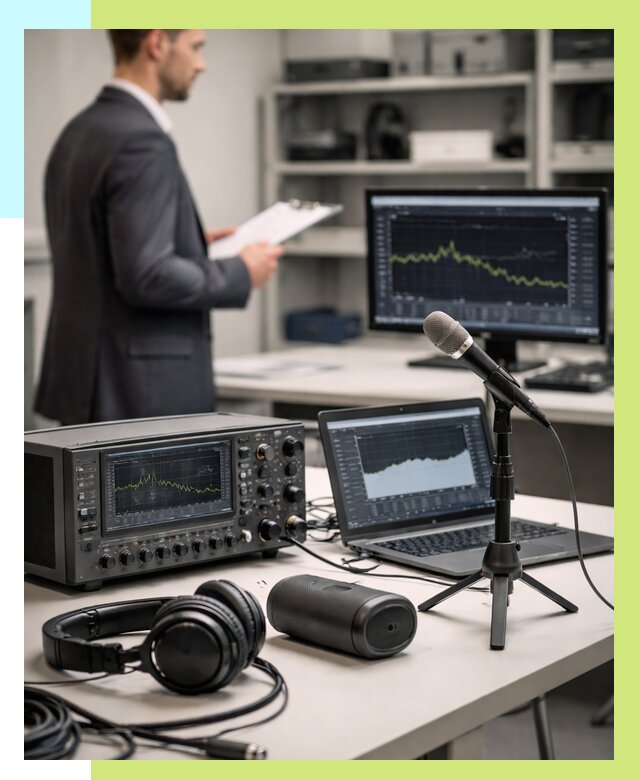 Сертификация аудиотехники в Костомукше от 15303 р., Алешин-Ктм