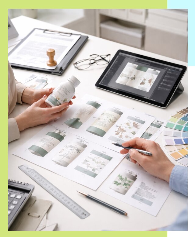 Профессиональная разработка дизайна и текста этикетки продукции в Костомукше