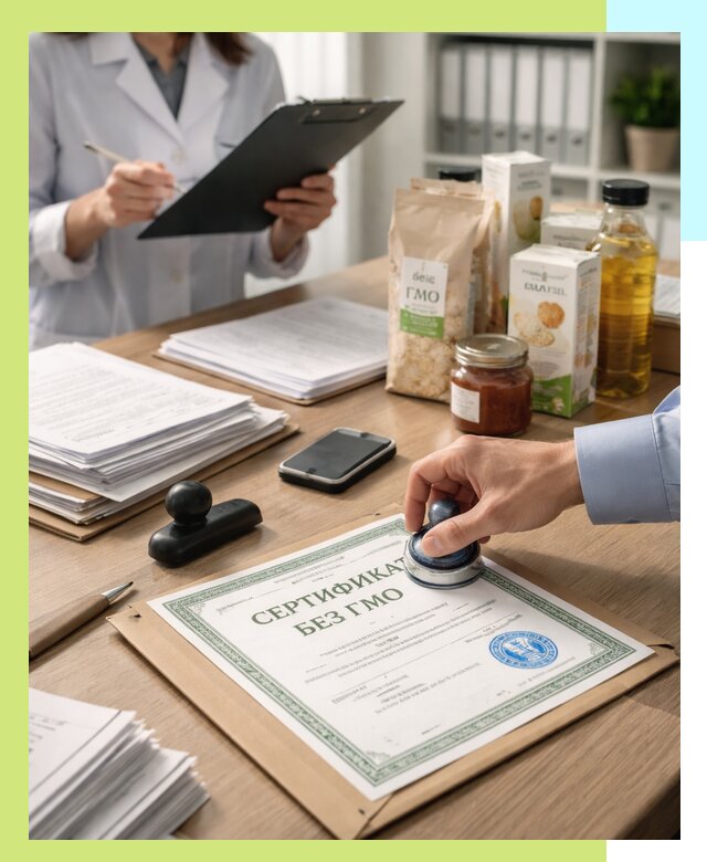 Получение сертификата Без ГМО для продукции в Костомукше