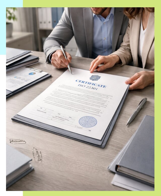 Сертификат ISO 22301 в Костомукше от 45909 р. | Алешин-Ктм срочно